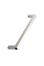 Furnipart - Square 10 Zamac - greb i zink blank krom CC128mm L138mm B10mm H32mm